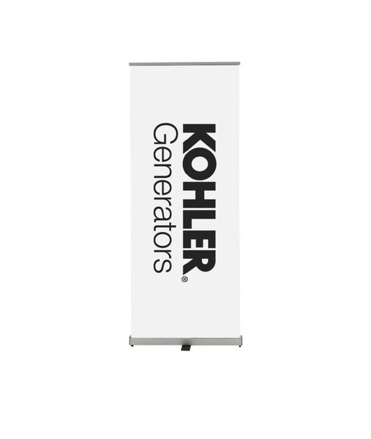 Retractable Banner Kohler Generators White