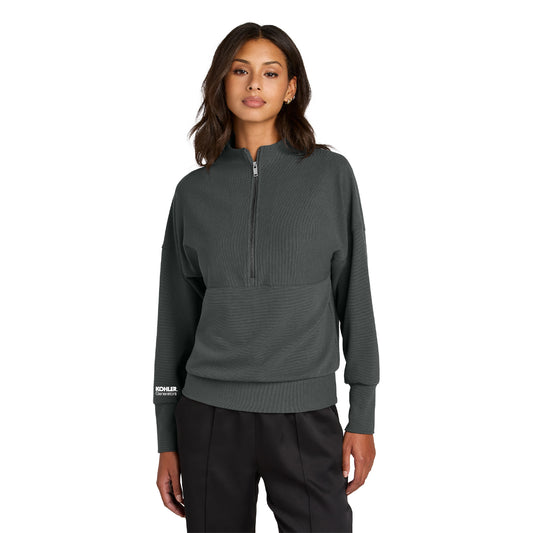 Mercer+Mettle®女性线性纹理1/4-zip